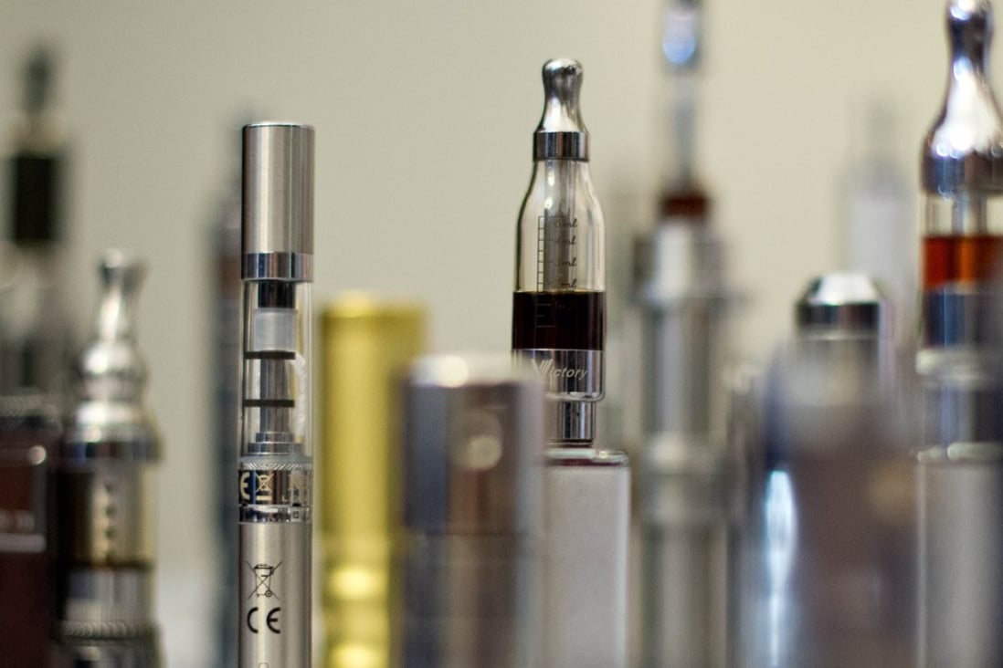 A selection of products for vaping. Photo: AFP