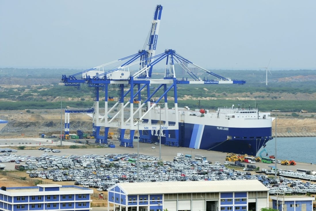 Sri Lanka's deep sea harbour port facilities at Hambantota. Its government has approved the sale of an 85 per cent stake in the loss-making but strategically-placed deep sea harbour to state-owned China Merchants Port Holdings for US$1.12 billion. Photo: AFP