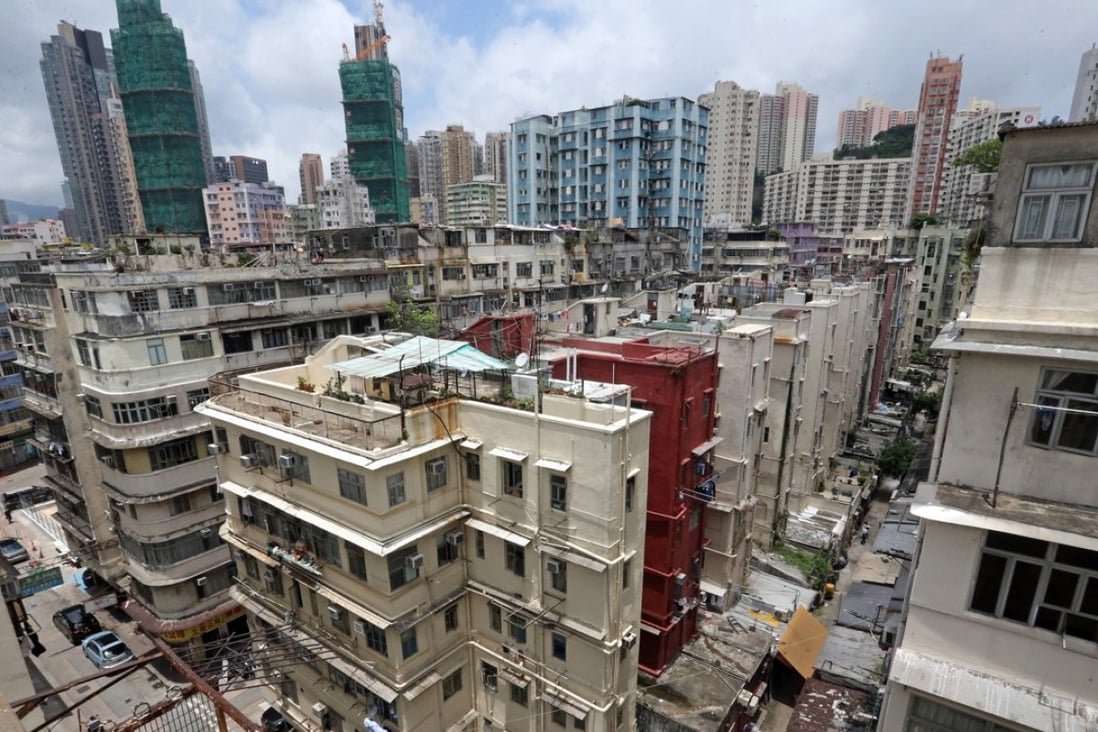 Hong Kong’s ageing buildings are not only eyesores to the cityscape, but also dangerous to live and work in. Photo: Felix Wong