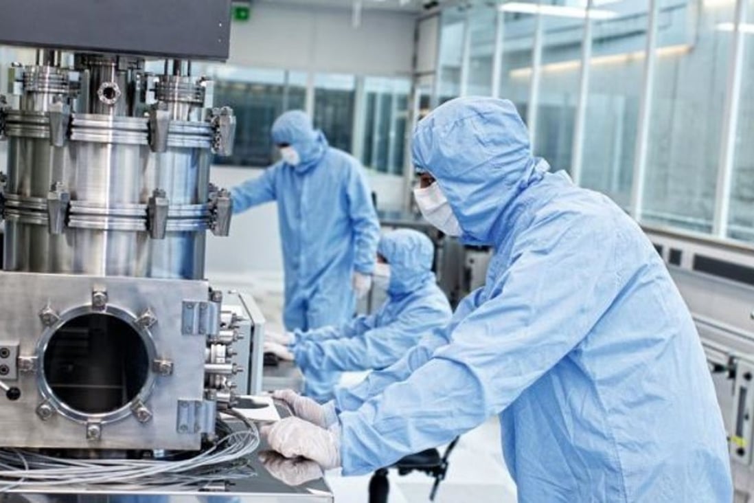 Researchers at the University of Manchester researching graphene. Photo: Handout