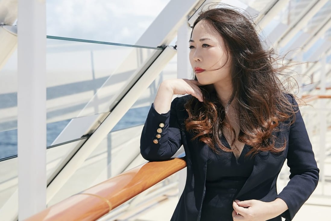 Chinese couturier Grace Chen on a cruise ship – one of the unusual venues she’s chosen recently to show off her designs.