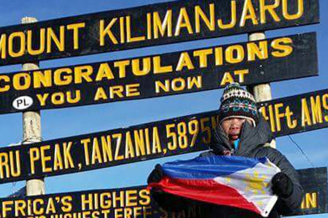 Liza Avelino scaled Mount Kilimanjaro in seven days. Photo: Handout