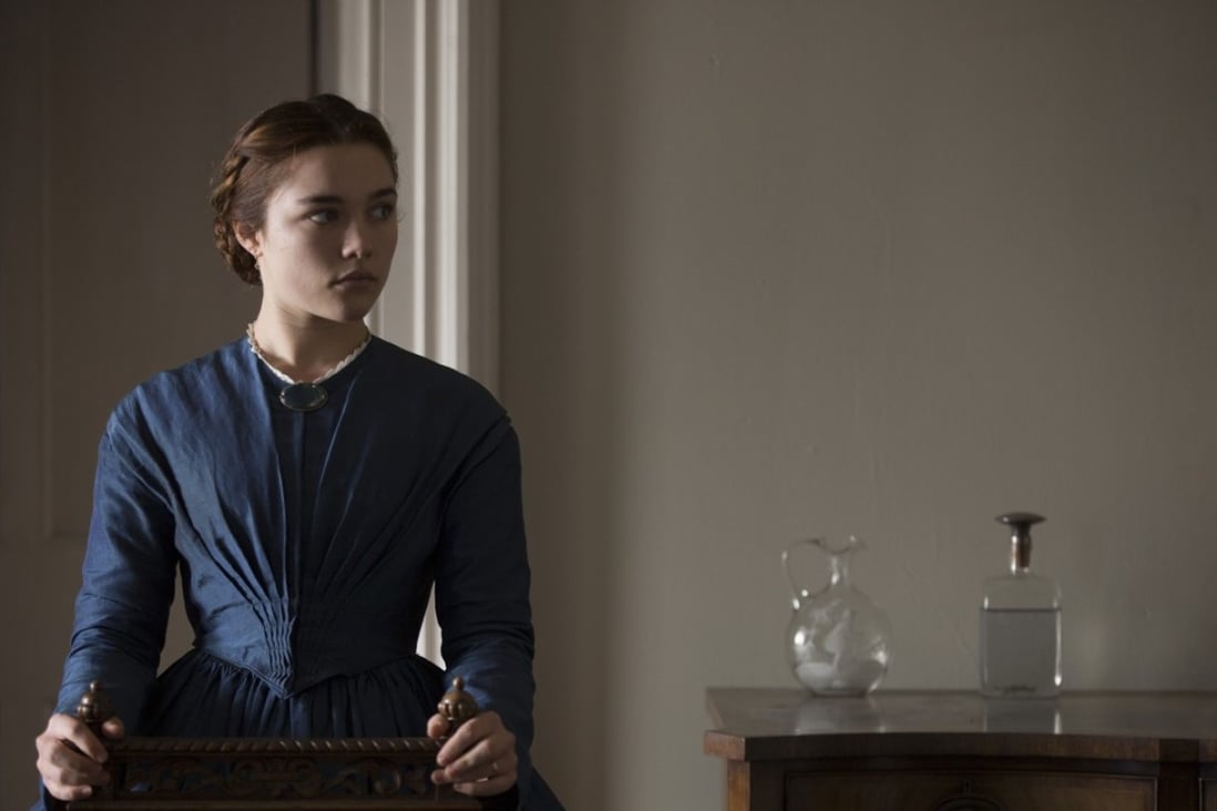 Florence Pugh in a still from Lady Macbeth (category IIB), directed by William Oldroyd. Cosmo Jarvis co-stars.