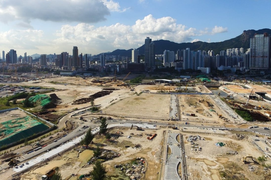 Land tenders at the former site of Hong Kong’s Kai Tak airport have attracted premium prices from mainland developers. Photo: Bruce Yan