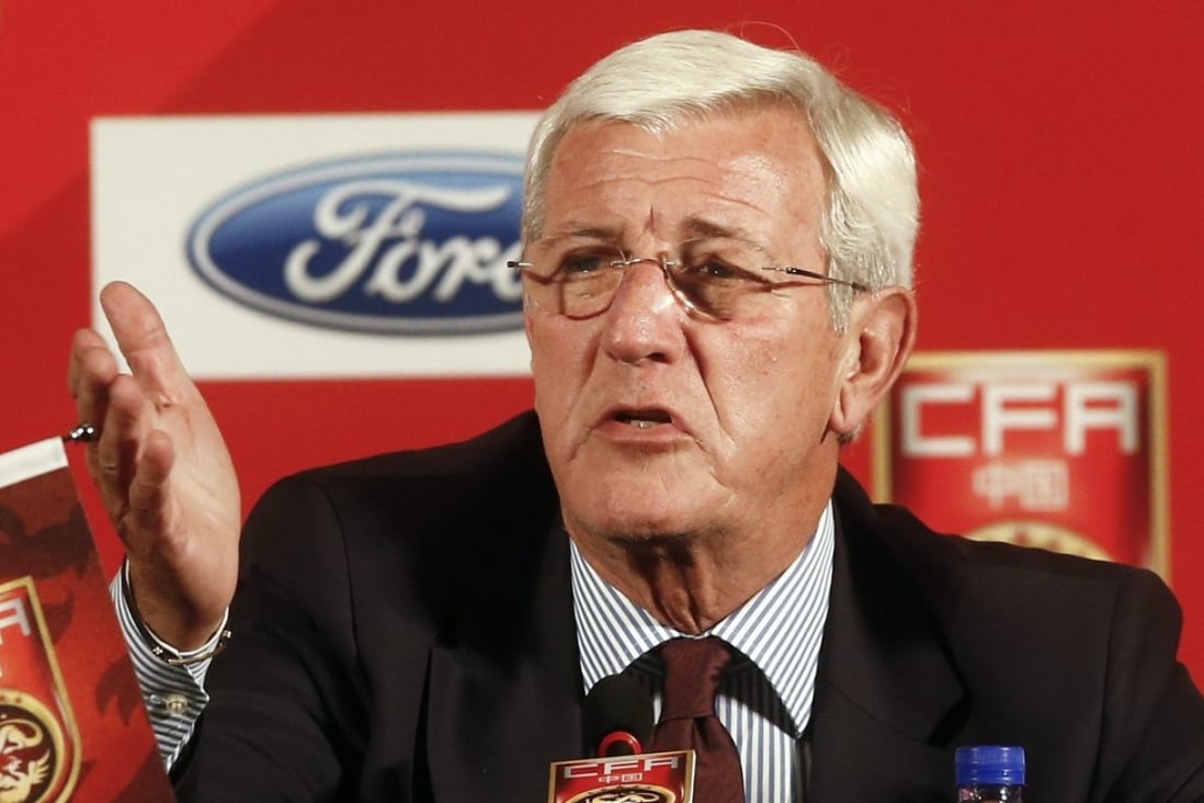 Marcello Lippi was appointed China coach in October 2016. Photo: EPA