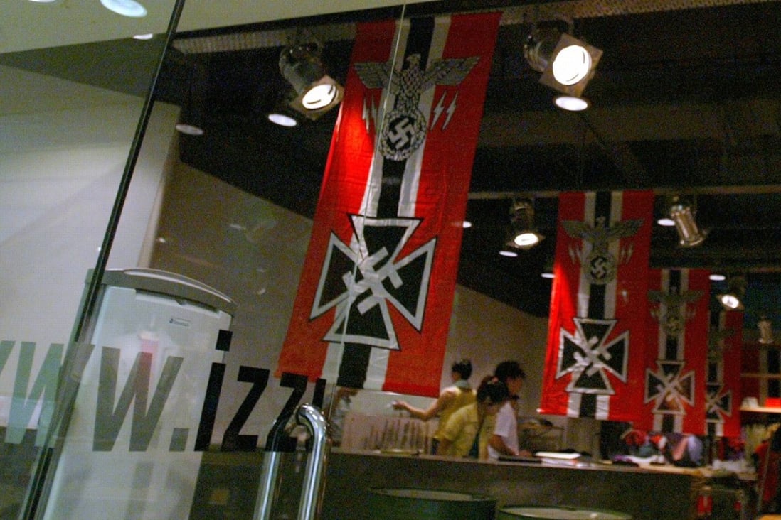 Hong Kong fashion chain Izzue came under fire in 2003 for its range of Nazi-themed clothing. Picture: Antony Dickson