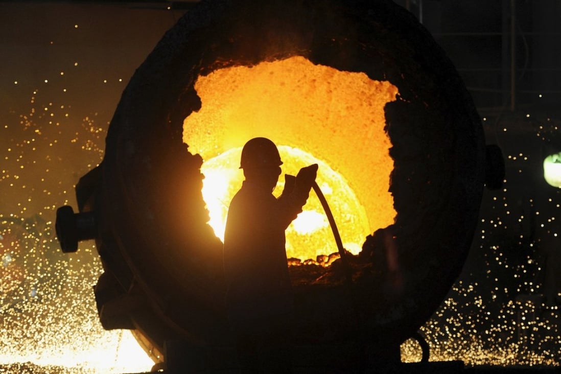 Steel was recently targeted for a reduction in capacity. Photo: Reuters