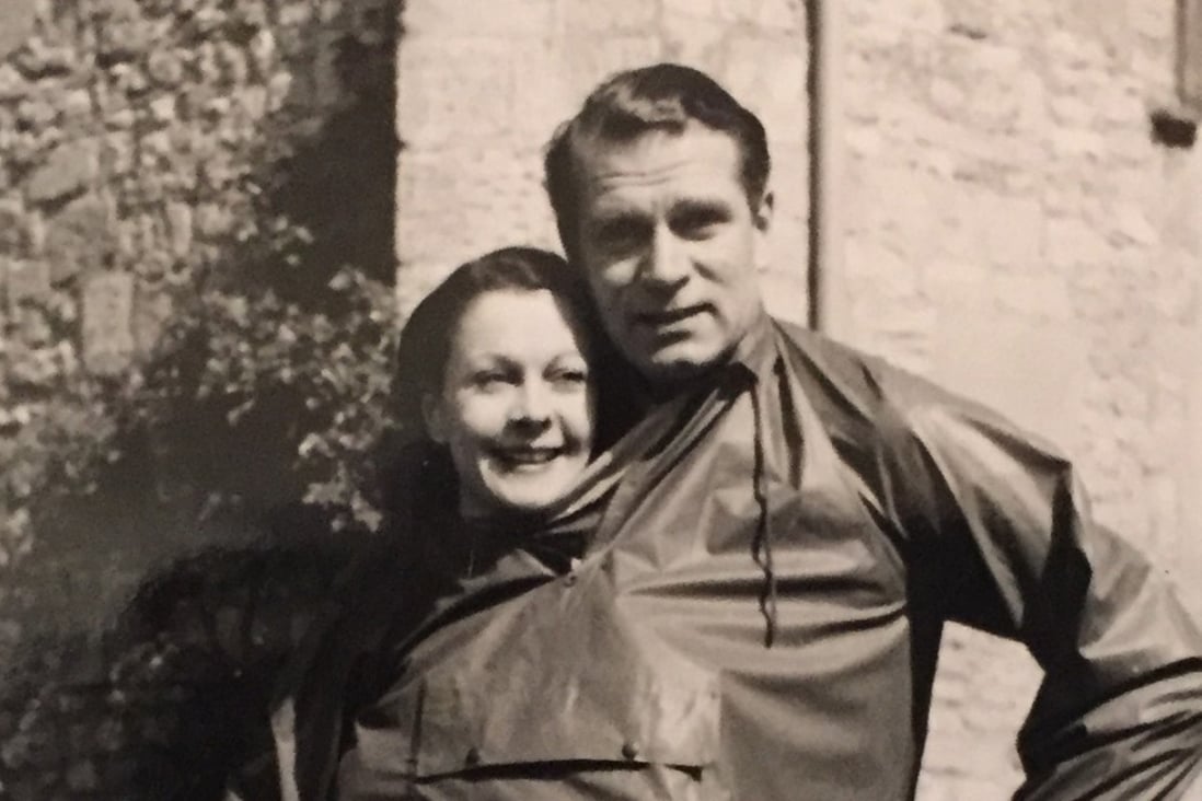 A snap of Vivien Leigh and Laurence Olivier at Notley Abbey from a never-seen-before family album. Photo: Handout