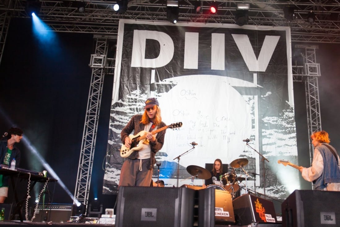 American band Diiv perform in Lisbon, Portugal. Picture : Alamy
