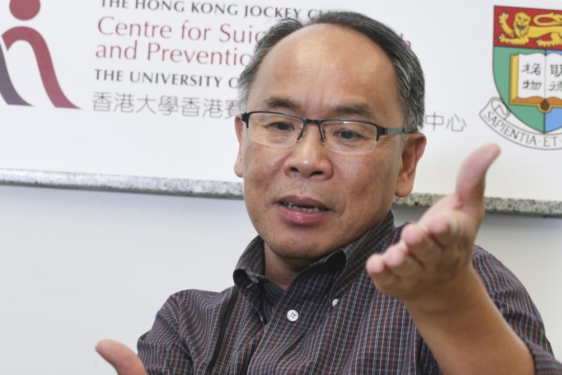 Paul Yip Siu-fai of HKU said most young people who committed suicide had shown warning signs. Photo: David Wong