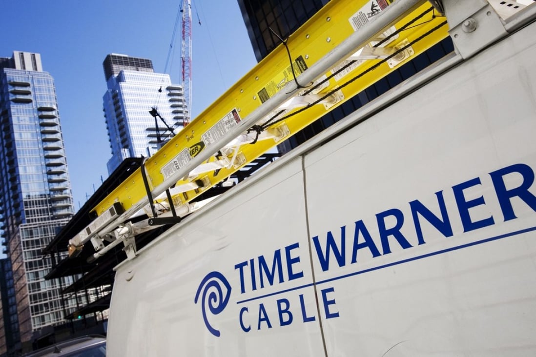 A Time Warner Cable truck is parked in New York. Photo: AP/Mark Lennihan