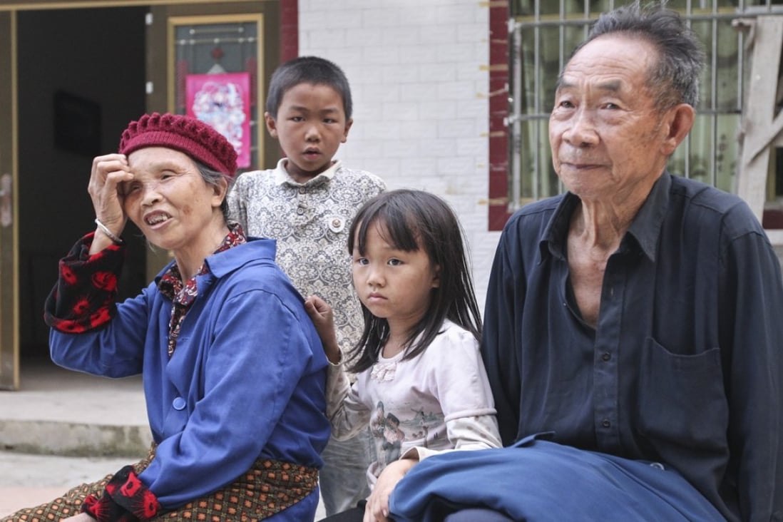 Zhang Xinyi and her brother Shizheng were left in the care of her grandparents after the children’s parents went to work in Shenzhen. Photo: Simon Song