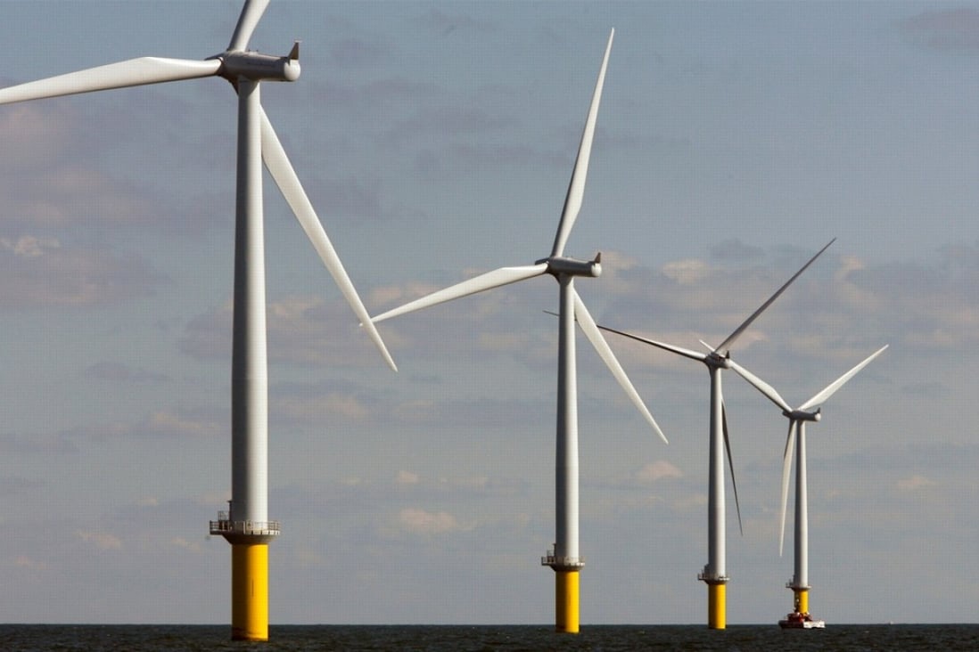 A file picture of an offshore wind farm project off the coast of Denmark. Photo: Reuters