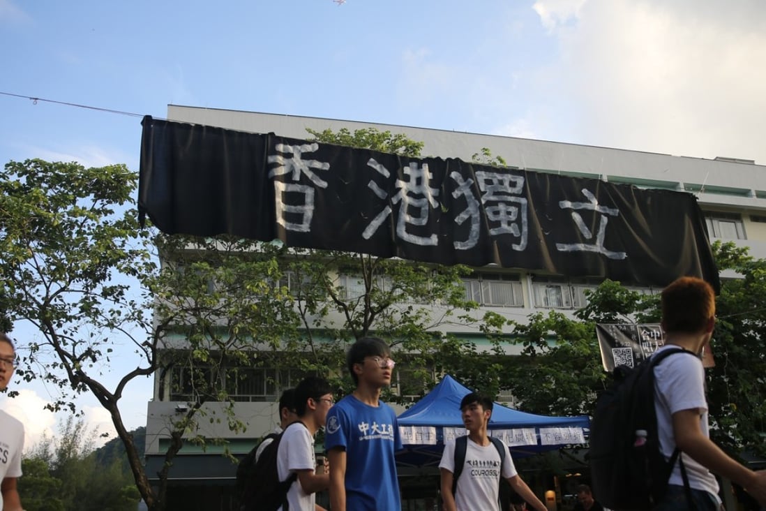 The university warned any advocacy of independence would be a breach of the Basic Law, which states that Hong Kong is an inalienable part of China. Photo: Sam Tsang