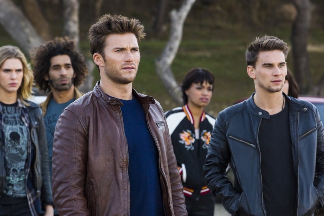 Scott Eastwood (centre) and Freddie Thorp (right) play brothers in Overdrive (category IIA), directed by Antonio Negret.