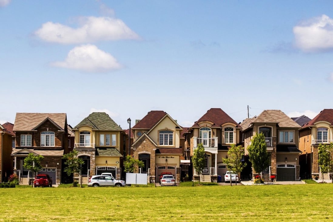 Houses are seen in a suburb located north of Toronto. Sales in Canada’s largest city fell 35 per cent in August from a year earlier – the fifth monthly drop. Photo: Reuters