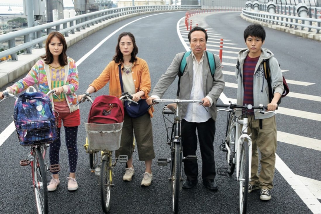 (From left) Wakana Aoi, Eri Fukatsu, Fumiyo Kohinata and Yuki Izumisawa play a family in Survival Family (category I; Japanese), directed by Shinobu Yaguchi.