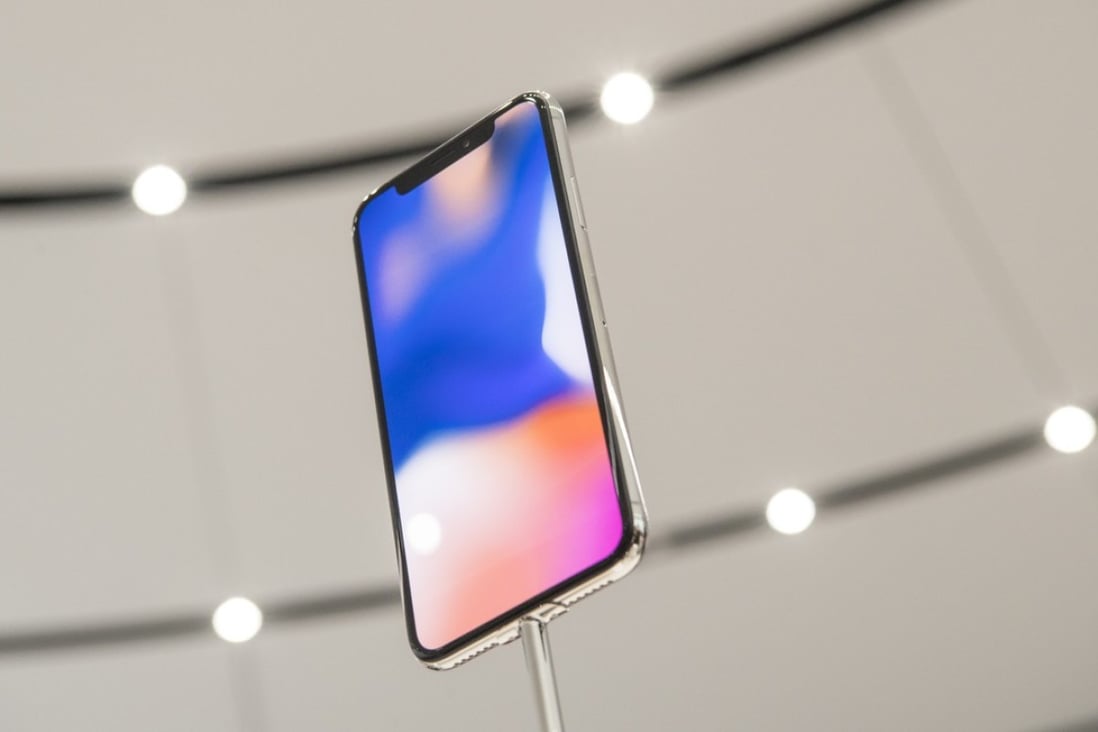 Apple’s latest offering, the iPhone X, boasts an all-screen display. Photo: Bloomberg