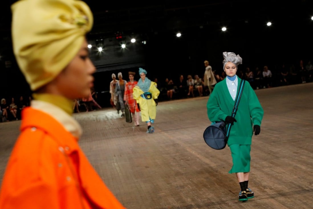 Models present creations from Marc Jacobs spring/summer 2018 collection during New York Fashion Week. Photo: REUTERS