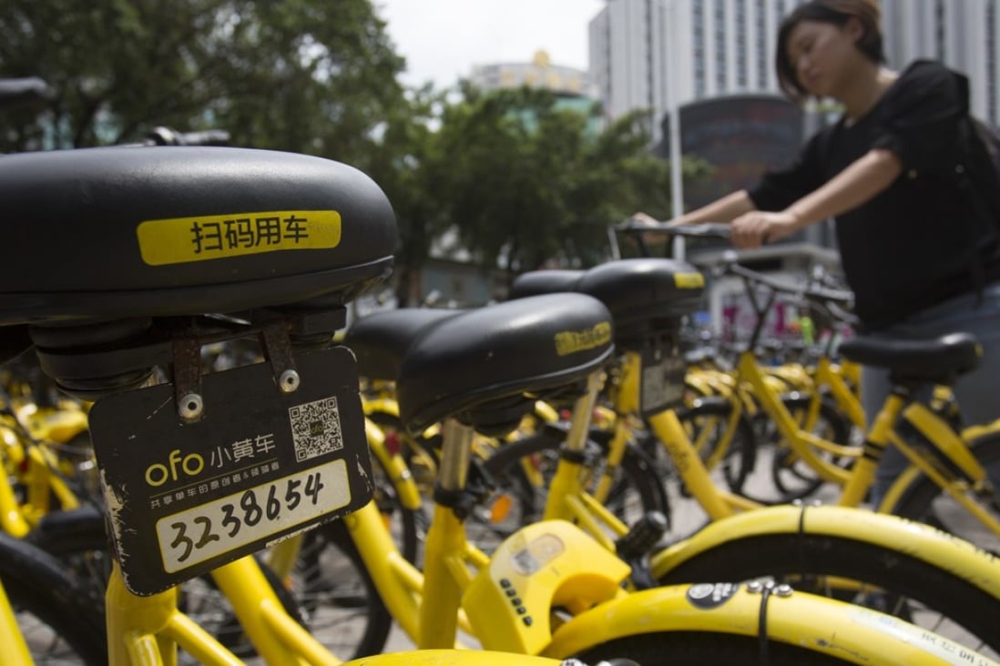 A bike-sharing service in Shenzhen. Chinese bike-shares are proving an inspiration as far afield as California. Photo: May Tse