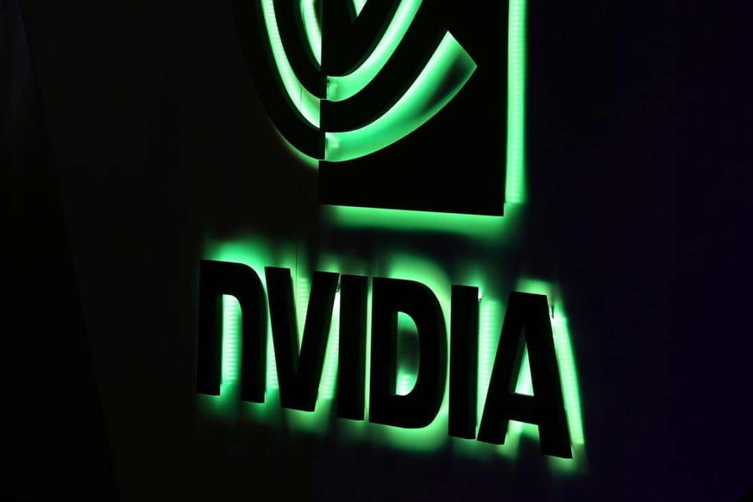 A NVIDIA logo is shown at SIGGRAPH 2017 in Los Angeles, California, US July 31, 2017. REUTERS/Mike Blake