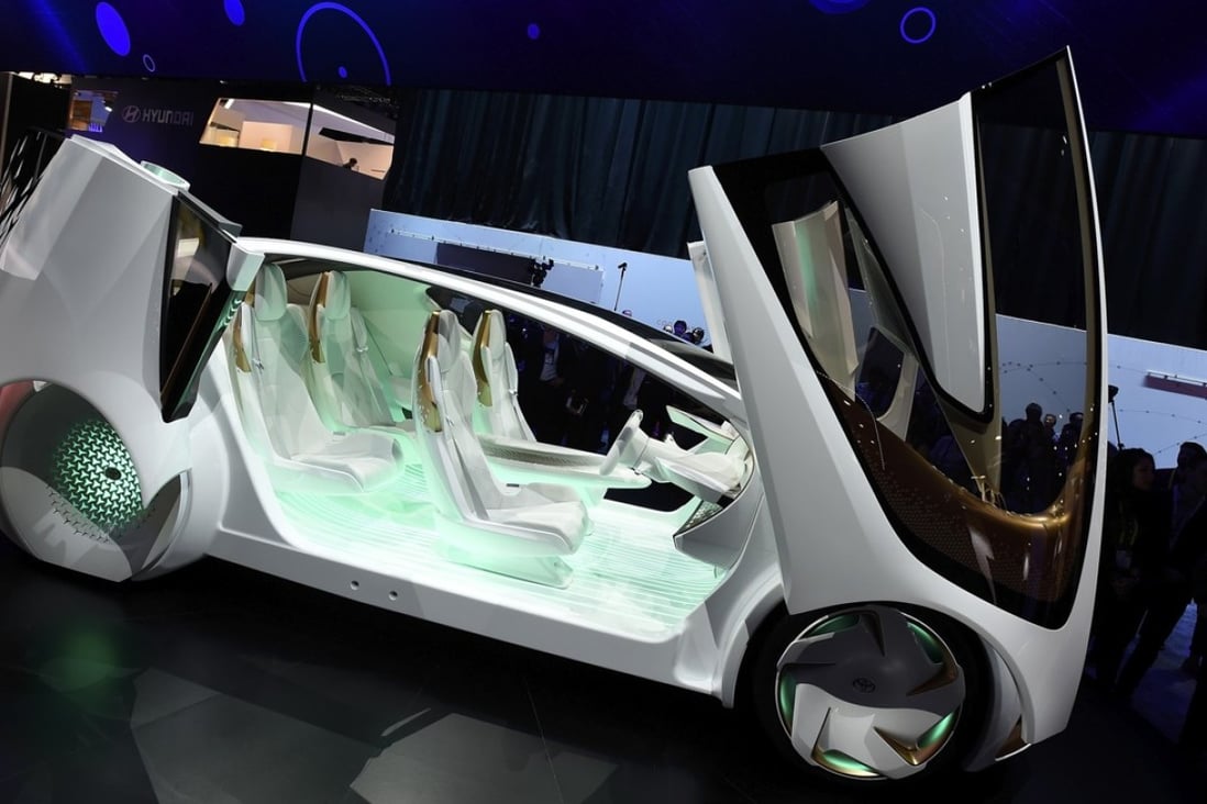Toyota's Concept-i, an autonomous self-driving vehicle. It had been hoped that HERE Technologies would give Chinese companies a leg-up in the field of driverless technology. Photo: AFP