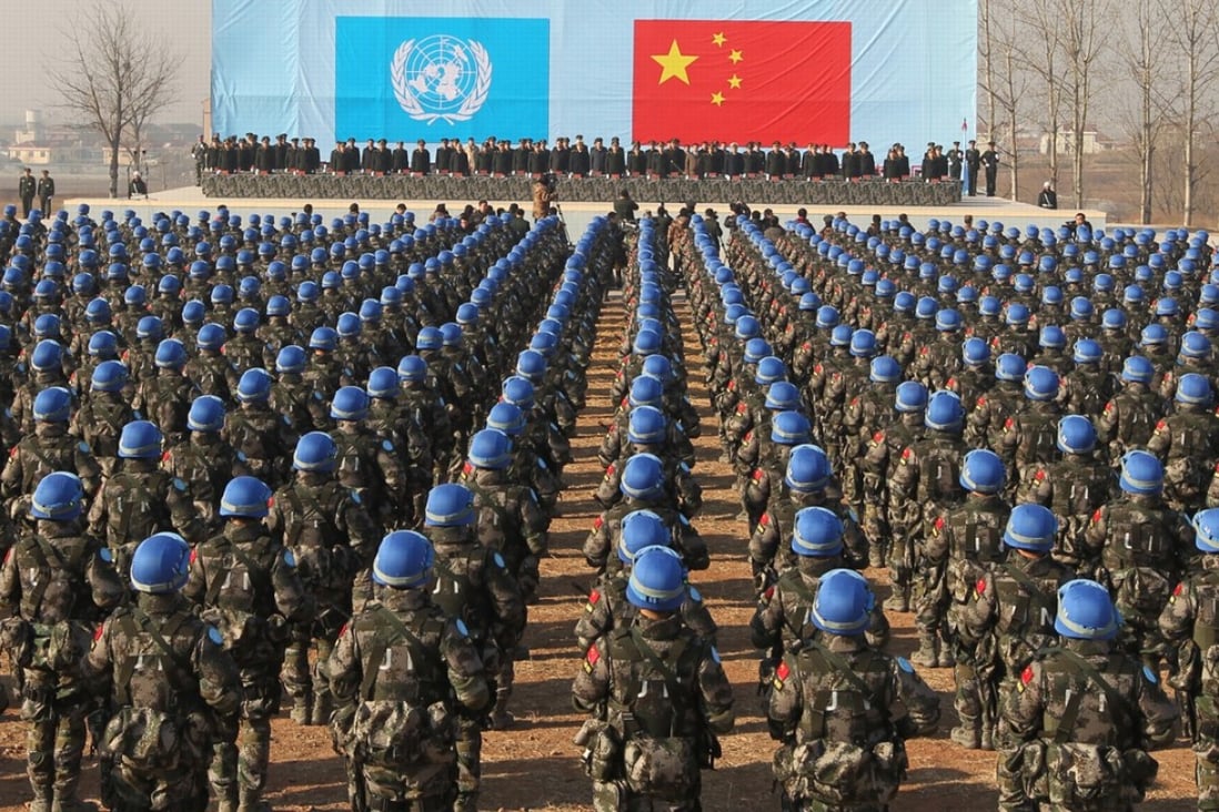 China last week completed the registration of a UN standby peacekeeping force comprising 8,000 troops from infantry, helicopter and transport units. Photo: Xinhua