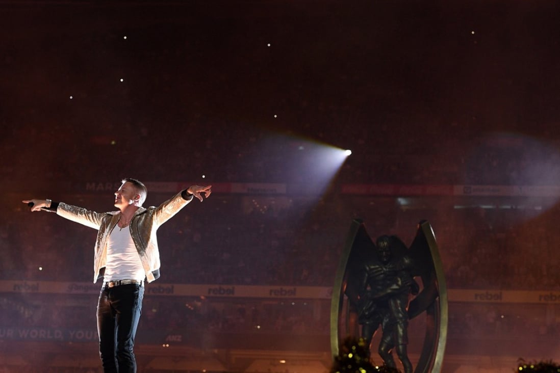 US rapper Macklemore sings gay anthem ‘Same Love’ to Australian rugby