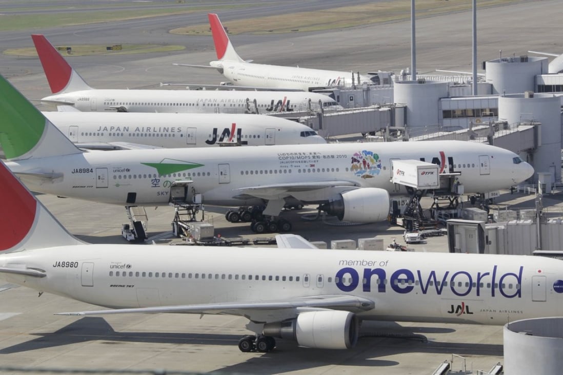 Tokyo’s Haneda airport. A dog checked as cargo escaped before being loaded onto a plane, causing a runway to be shut temporarily and disrupting 14 flights. File photo: AP
