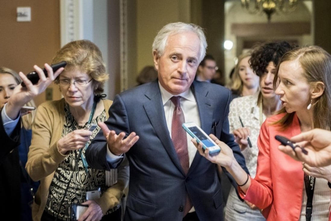 Republican Senator Bob Corker likened the White House to “adult daycare”. Photo: Washington Post