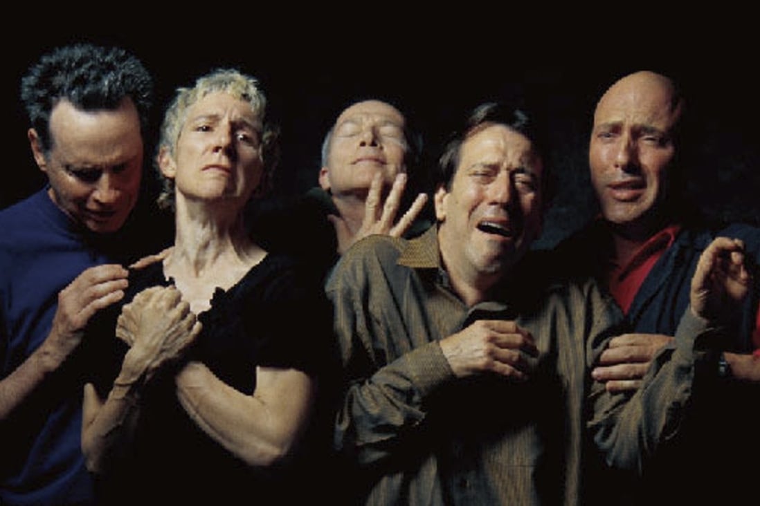 A still from Bill Viola's video arkwork The Quintet of the Astonished (2000), on show in Guangzhou.