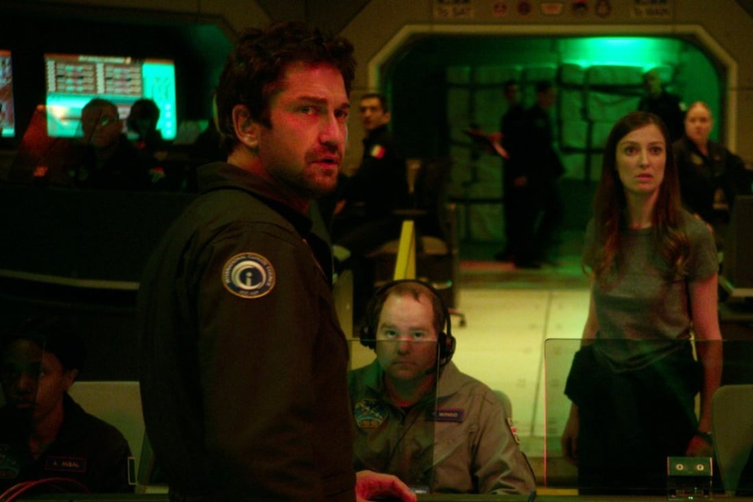 Gerard Butler plays a scientist out to save the world in the disaster film Geostorm.