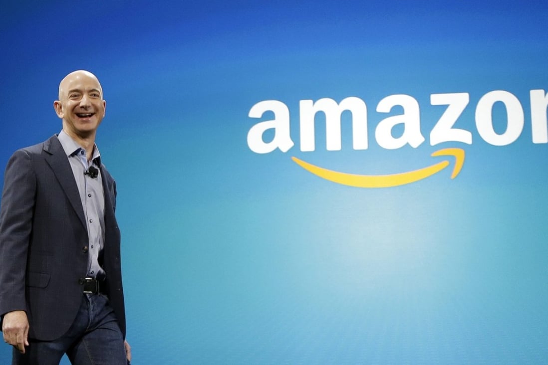 Amazon, headed by CEO Jeff Bezos, is one of the four big tech firms that author Franklin Foer warns are ‘shredding the principles that protect individuality’. Photo: AP