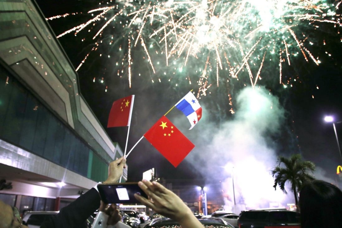 People watch fireworks during celebrations in June in Panama City to mark the establishment of diplomatic relations between China and Panama. Photo: Xinhua