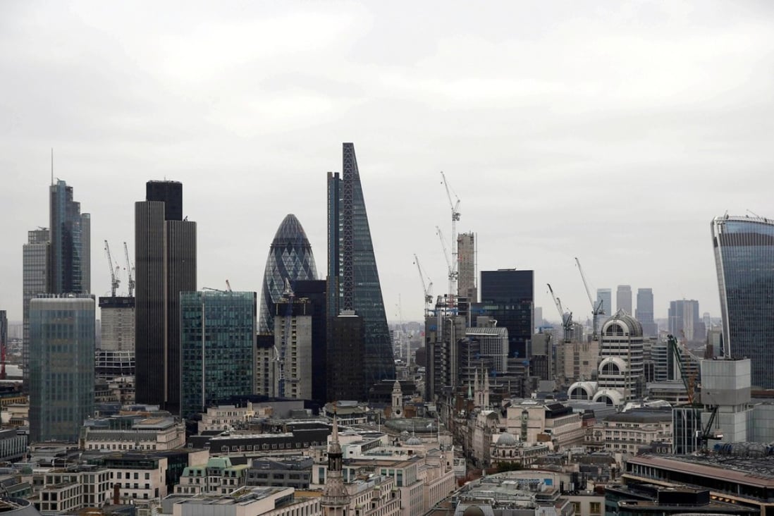 A view of the London skyline shows the City of London financial district, seen from St Paul's Cathedral in London, Britain February 25, 2017. Photo: Reuters