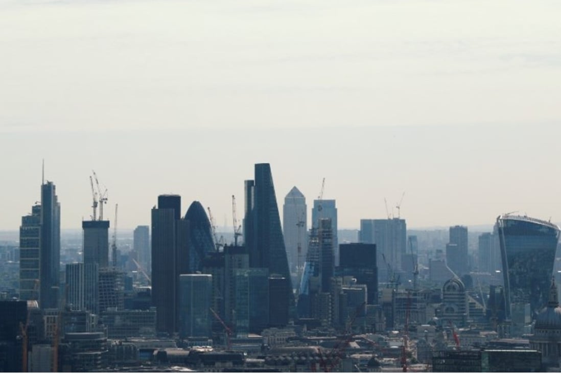 The City of London and Canary Wharf, headquarters to some of Europe’s largest banks. Photo: Reuters