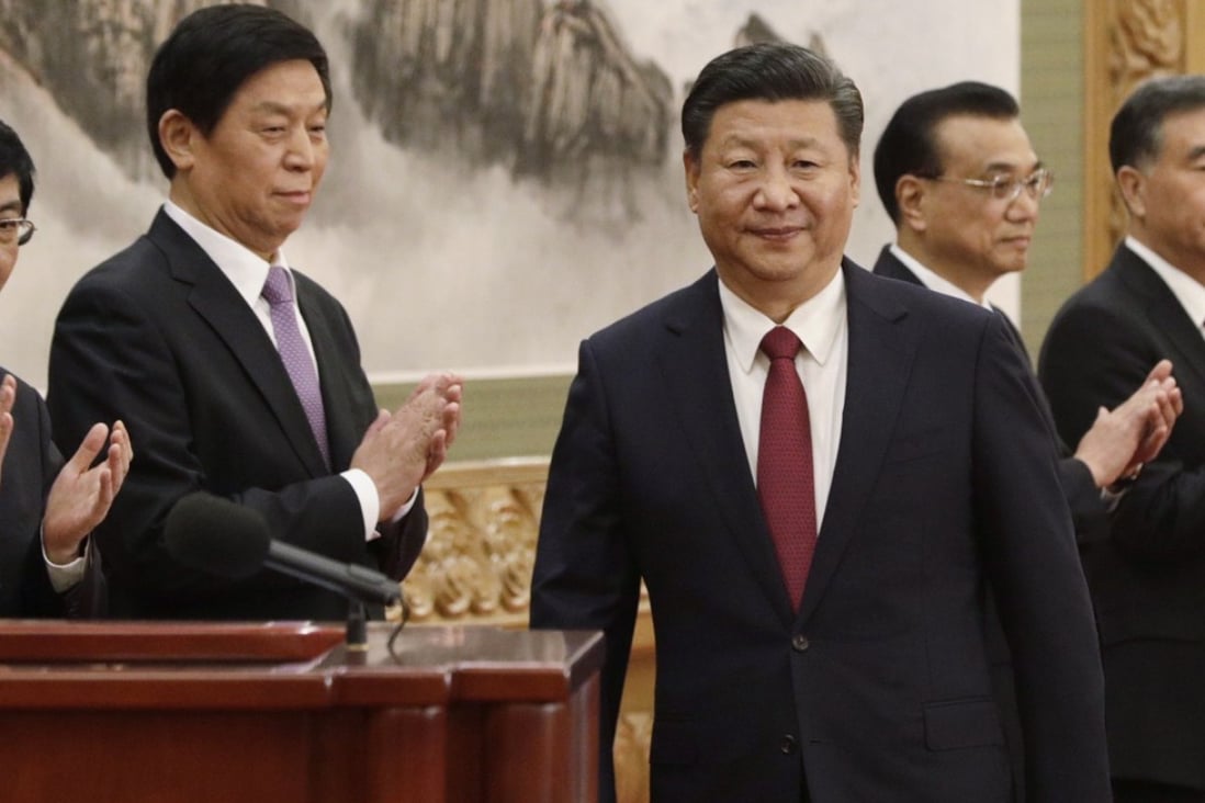 The Chinese president’s war on poverty shines through newly released film Hold Your Hands. It won’t be the last film about Xi Jinping Thought, enshrined in the Communist Party’s constitution last week. Photo: Bloomberg