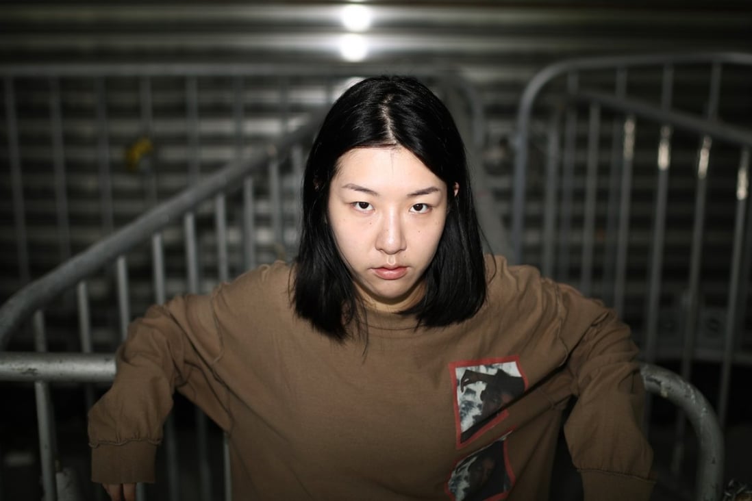 Rapper Fotan Laiki has taken the internet by storm with hundreds of thousands of views on her music videos that depict life in Hong Kong’s structured society. Photo: Nora Tam
