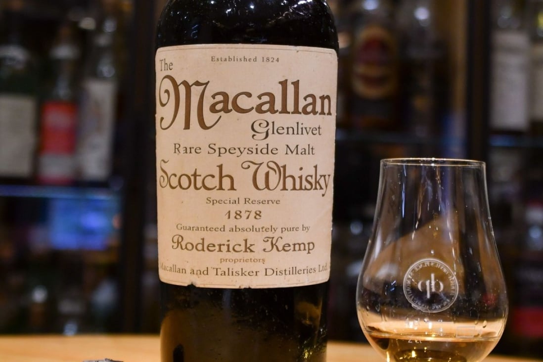 File photo of the 1878 Macallan whisky experts say is a fake. Photo: Agence France-Presse