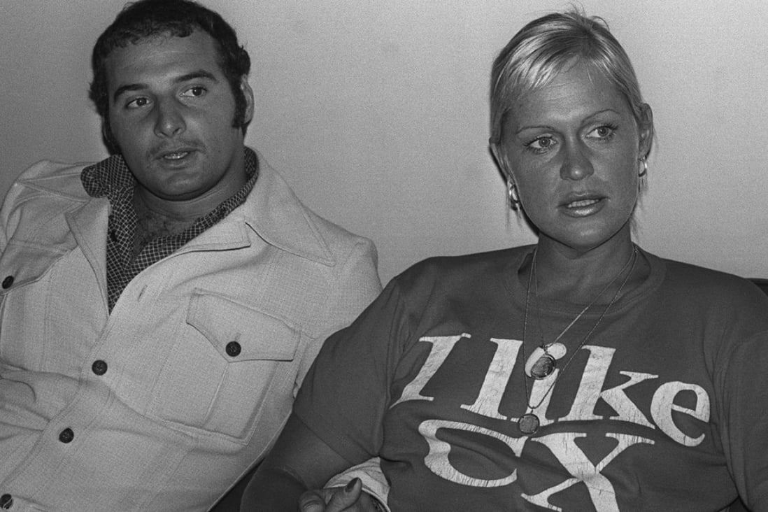 Australian Linda McGill and her fiancé, Dr Bruce Logan, ahead of McGill’s Cathay Pacific-sponsored swim around Hong Kong Island, in 1976.