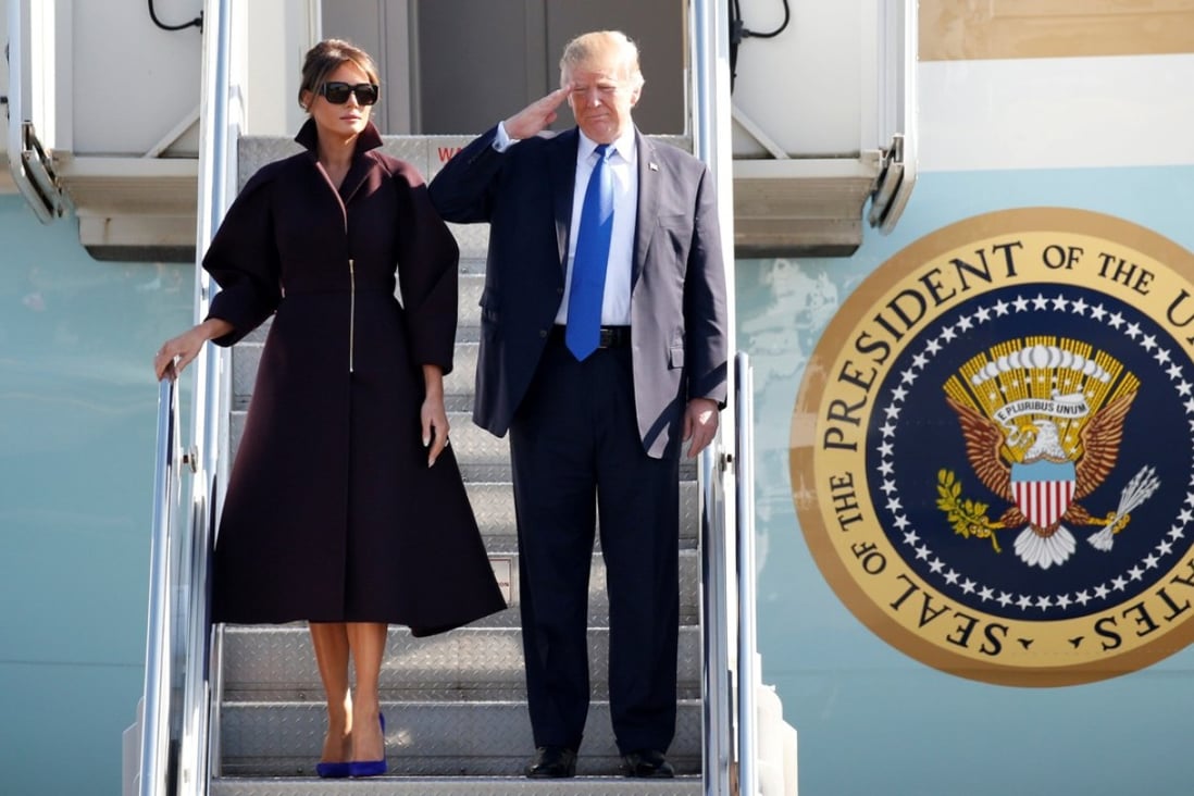 US President Donald Trump and his wife Melania are due to arrive in Beijing on Wednesday. Photo: Reuters