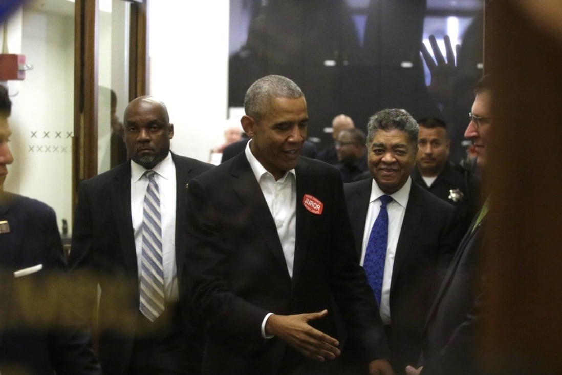 Former US president Barack Obama dismissed after showing up for jury