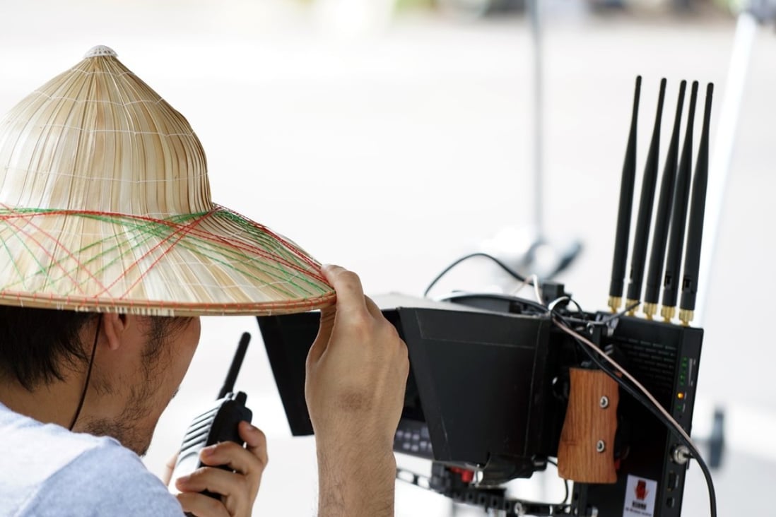 Director Ying Liang on the set of A Family Tour and I Have Nothing to Say. Photo: Handout