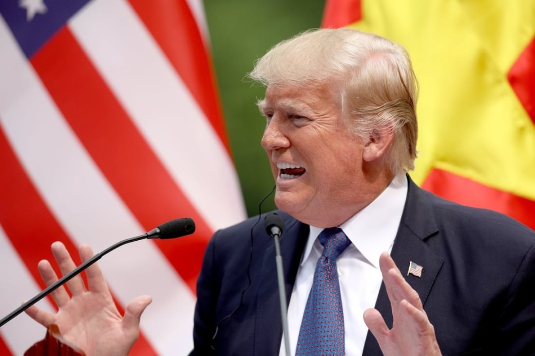In a contentious move, US President Donald Trump aired his new strategic “Indo-Pacific” concept at the Apec leaders’ meeting. Photo: EPA