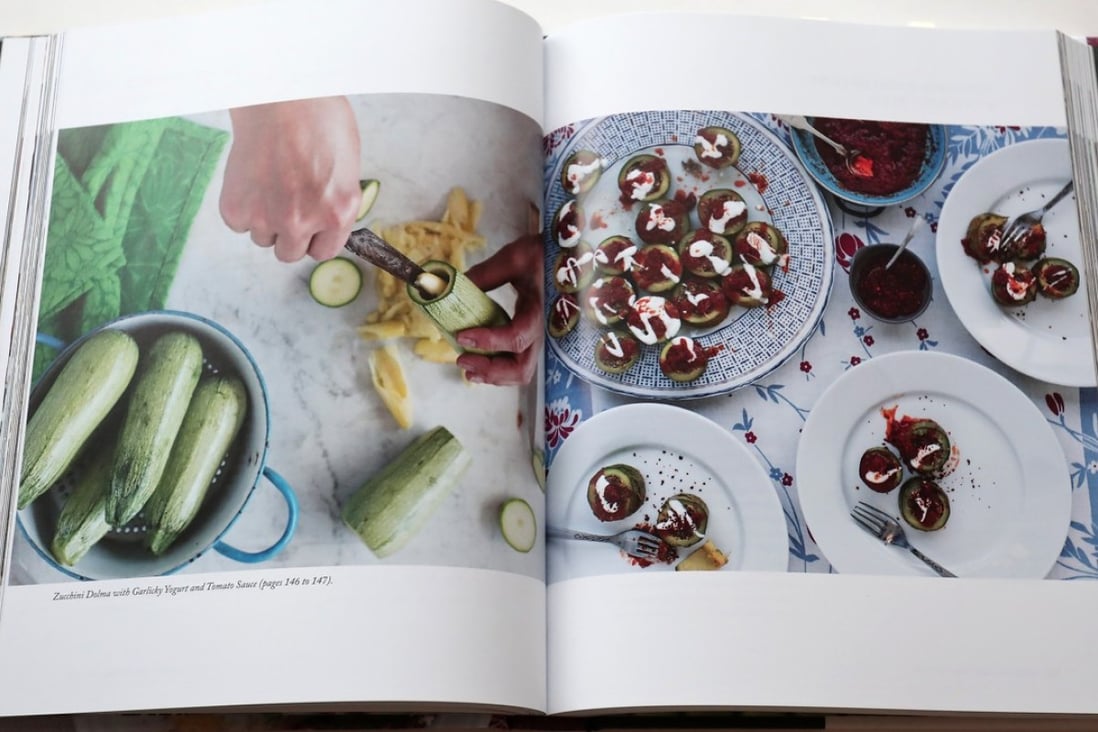A recipe for zucchini dolma with garlicky yogurt and tomato sauce from the cookbook Istanbul & Beyond. Pictures: Jonathan Wong