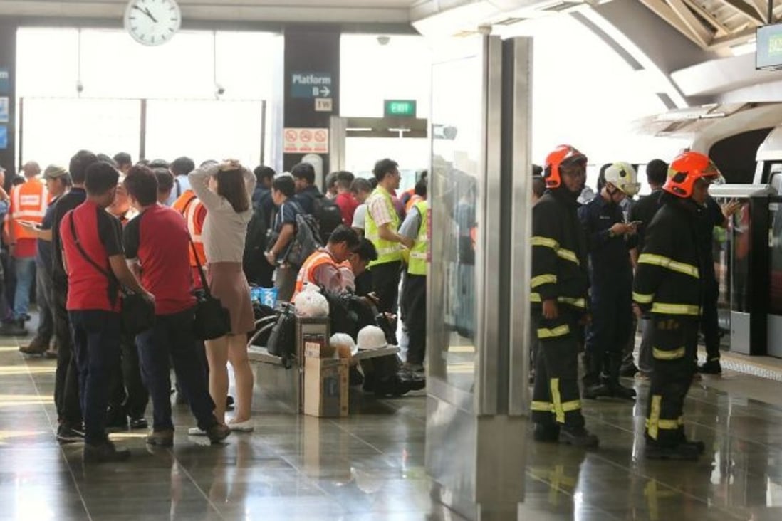 The incident took place around Joo Koon station in the western part of the city state. Photo: Straits Times