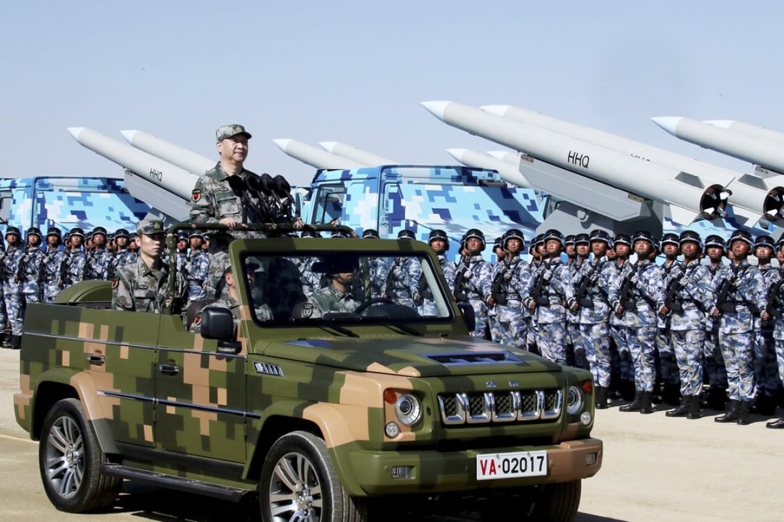 Xi Jinping is trying to improve the People’s Liberation Army’s combat readiness. Photo: Xinhua via AP