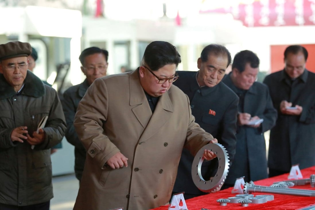 North Korean leader Kim Jong-un pictured during a factory inspection earlier this month. Photo: Reuters