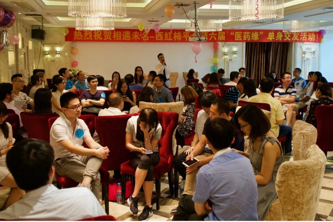 China’s matchmaking and dating service business, where providers organise events to help young people find partners, is booming amid the rapid increase in the number of single adults in the country. Photo: Tom Wang