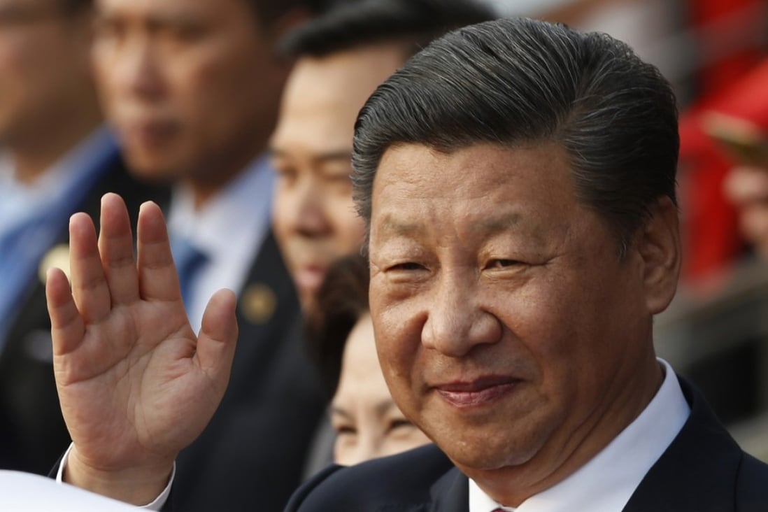 China's President Xi Jinping waves after attending the inauguration ceremony of the Chinese-sponsored Vietnam-China Cultural Friendship Palace in Hanoi, Vietnam, on November 12. Photo: AP